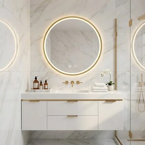 Огледало LED 60cm MMJ BRUSH GOLD