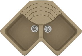 Мивка Sanitec 310-Metallic Cream