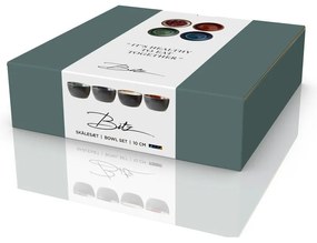 Черни керамични купички за сервиране в комплект от 4 бр. 200 ml Gastro Black/Mix – Bitz