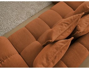 Теракотен шенилов сгъваем/с място за съхранение ъглов диван (ляв ъгъл/L форма) Everest – Bobochic Paris