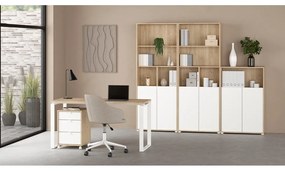 Етажерка за книги в дъбов декор в естествен цвят 80x124 cm Sign - Tvilum