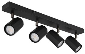 Globo 57918-4B - Спот JAMES 4xGU10/25W/230V черен