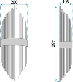 Аплик APP1760-1W Black/Grey