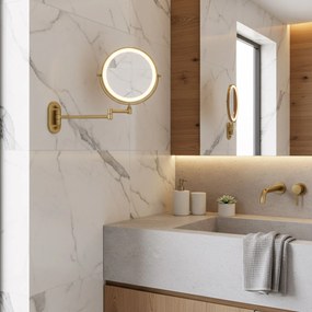 Огледало LED Glow Brush Gold