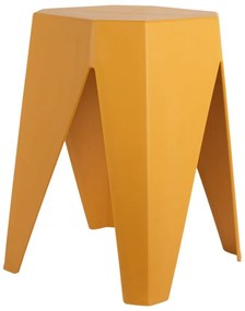 Пластмасов стол в цвят горчица Cherish – Leitmotiv