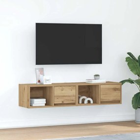 861453 vidaXL ТВ шкафове 2 бр дъб артизан 60x31x25,5 см инженерно дърво