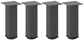 4012462 vidaXL Крака за масичка за кафе, 4 бр., антрацит, 30-32 см, стомана