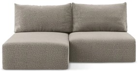 Бежов разтегателен ъглов диван с място за съхранение (ляв ъгъл) Kalena – Makamii