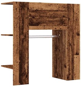 857037 vidaXL Шкаф за коридор от старо дърво 97,5x37x99cm Инженерна дървесина
