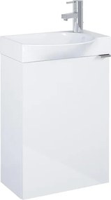 Шкаф Unik Micro Plus 452 mm, gloss white / мебел и умивалник