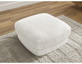 Бяла шенилова табуретка Leonore – Bobochic Paris