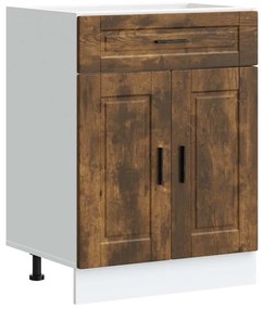 853972 vidaXL Кухненски шкаф Porto, опушен дъб, инженерно дърво