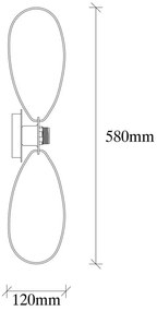 Черна стенна лампа Hemdem – Opviq lights