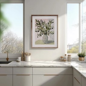 Печатна картина с включена рамка 40x50 cm Olive Bunch II – Styler