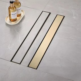 Линеен отводнител Rea Neox brush gold 70
