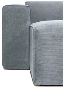 Сив модулен диван от рипсено кадифе (ляв ъгъл) Sting – Scandic