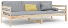 814679 vidaXL Дневно легло без матрак, 80x200 см, борово дърво масив