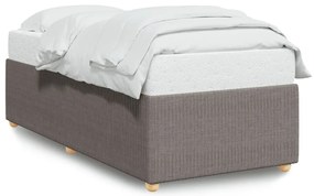 3284904 vidaXL Рамка за легло без матрак, таупе, 90x190 см, плат