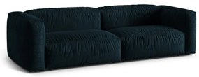 Тъмносин кадифен модулен диван 240 cm Martina – Micadoni