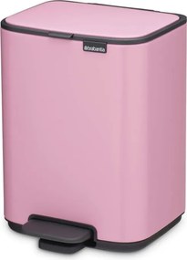 Кош за боклук Brabantia Bo Pedal 1010444, 4 л, Леко затваряне, Противоплъзгаща основа, Розов