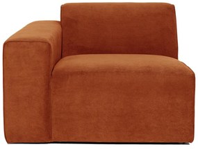 Модул за оранжев велурен диван (ляв ъгъл) Sting - Scandic