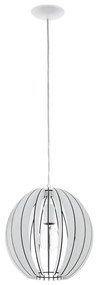 Eglo 63247 - Пендел COSSANO PRO 1xE27/60W/230V Ø 30 см бял