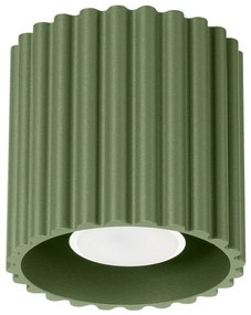 Sollux  SL.1794 - Точково осветително тяло AURA 1xGU10/10W/230V 10 см зелено