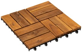 Декинг плочки с клик-система atmosphera 30x30 cm,9 броя, Акация