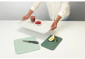 Комплект 3 бр дъски за рязане Brabantia Tasty+ 1003309, Неплъзгащи се, Лесни за почистване, Зелен/Бял