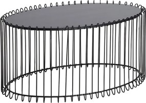 Кафе-маса Temporal Oval-Черно