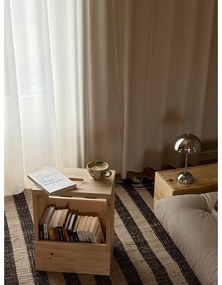 Нощно шкафче от масивен бор в естествен цвят Grab It – Karup Design