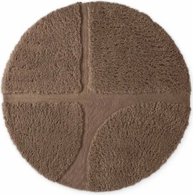 Кафяв ръчно изработен кръгъл килим ø 160 cm Lambeth Jasper – Ted Baker
