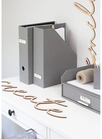 Сив органайзер за документи Viktoria - Bigso Box of Sweden