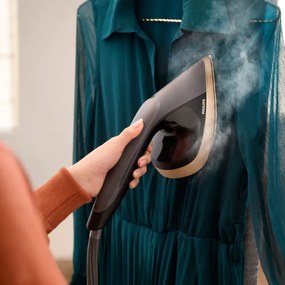 Уред за вертикално гладене с пара Philips All-in-one 8500 AIS8540/80, 2200W, 1.2 л, 6 bar, 90 гр/мин, 2 настройки, OptimalTEMP, Регулируема дъска, Тъмносив/златист