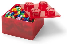 Червена пластмасова детска кутия за съхранение 25x25x18 cm – LEGO®