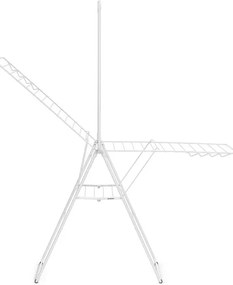 Сушилник за дрехи Brabantia Hangon 1004170, 25 м, 8 закачалки, Заключване за деца, Допълнителен прът, Бял