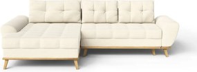 Кремав разтегателен ъглов диван (ляв ъгъл) Balitco – Ropez