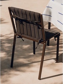 Тъмнокафяв градински стол метален Oto – noo.ma