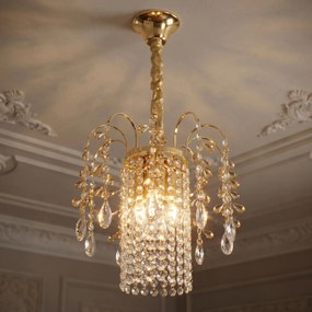 Кристална висяща лампа SWE090-CP 30cm GOLD