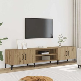 857144 vidaXL ТВ шкаф, дъб артизан, 180x31,5x40 см, инженерно дърво