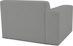 Сив модулен диван от букле (ляв ъгъл) Roxy – Scandic