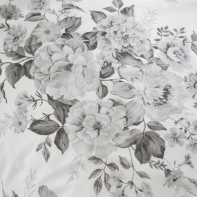 Сиво единично спално бельо 135x200 cm Elinda Floral – Catherine Lansfield