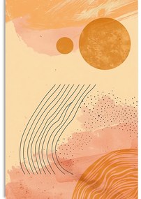 Картина на платно – Модерни шарки Peach Fuzz