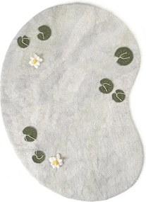 Светлосиво памучно детско килимче за игра 130x170 cm Swan Lake – Lorena Canals