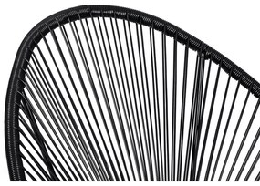 Черен градински стол от изкуствен ратан Avocado - Bonami Selection