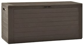 49443 vidaXL Градински сандък за съхранение, кафяв, 116x44x55 см