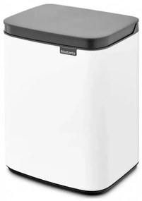 Кош за боклук Brabantia Bo Small 1006621, 4 л, Плавно и безшумно отваряне, Противоплъзгаща основа, Бял