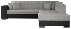 Ъглов разтегателен диван PIERTA, 260x78x207, berlin 01/soft 11, десен