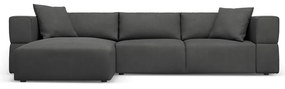 Тъмносив ъглов диван, ляв ъгъл Esther – Milo Casa