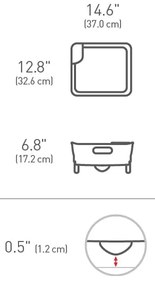 Тавичка за оттичане Compact - simplehuman